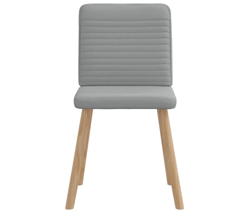 Virtuves Krēsli, 2 Gab., Gaiši Pelēks Audums Vidaxl