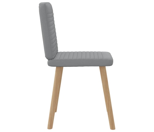 Virtuves Krēsli, 2 Gab., Gaiši Pelēks Audums Vidaxl