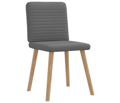 Virtuves Krēsli, 2 Gab., Tumši Pelēks Audums Vidaxl