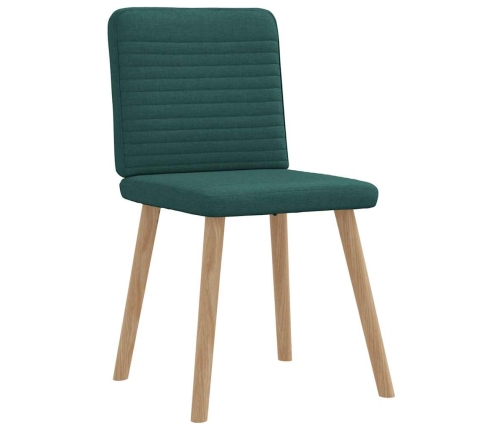 Virtuves Krēsli, 2 Gab., Tumši Zaļš Audums Vidaxl