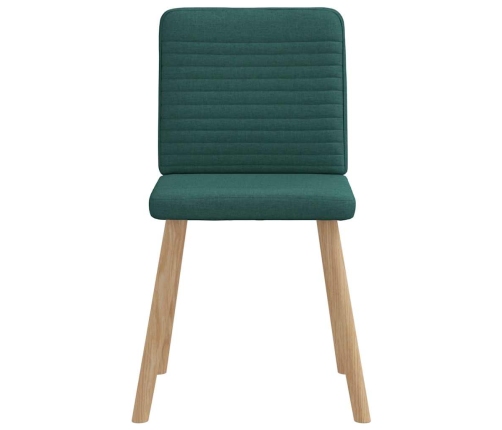 Virtuves Krēsli, 2 Gab., Tumši Zaļš Audums Vidaxl