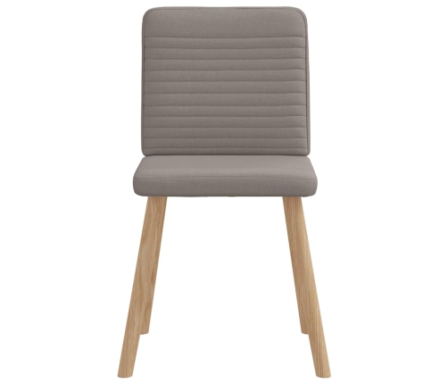 Virtuves Krēsli, 2 Gab., Pelēkbrūns Audums Vidaxl