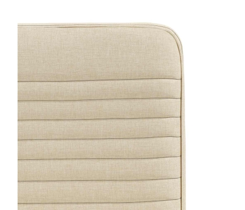 Virtuves Krēsli, 2 Gab., Krēmkrāsas Audums Vidaxl