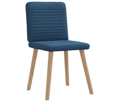 Virtuves Krēsli, 2 Gab., Zils Audums Vidaxl