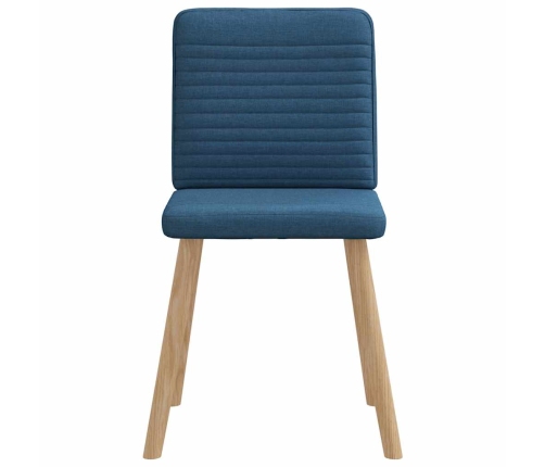 Virtuves Krēsli, 2 Gab., Zils Audums Vidaxl