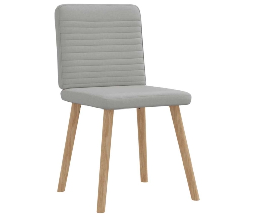 Virtuves Krēsli, 2 Gab., Mākonis Pelēks Audums Vidaxl