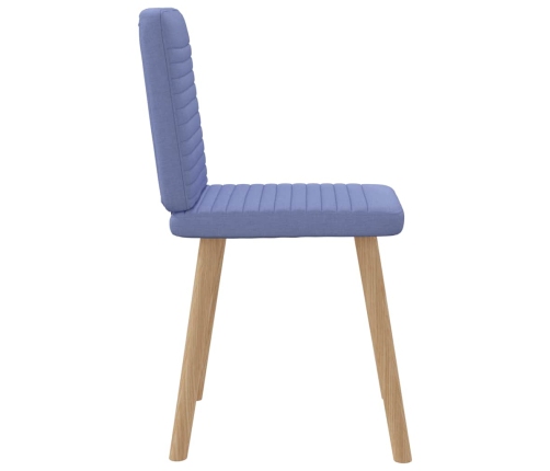 Virtuves Krēsli, 2 Gab., Džinsa Zils Audums Vidaxl