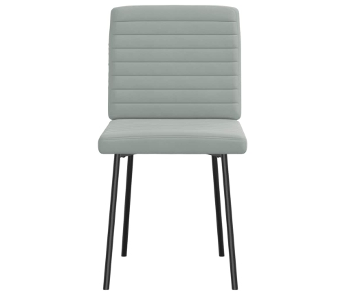 Virtuves Krēsli, 2 Gab., Gaiši Pelēks Samts Vidaxl