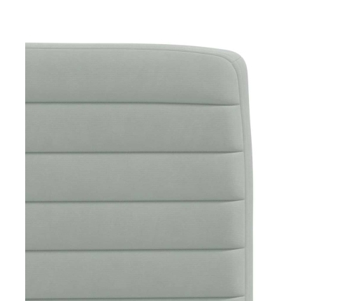 Virtuves Krēsli, 2 Gab., Gaiši Pelēks Samts Vidaxl