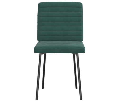 Virtuves Krēsli, 2 Gab., Tumši Zaļš Samts Vidaxl