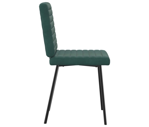 Virtuves Krēsli, 2 Gab., Tumši Zaļš Samts Vidaxl