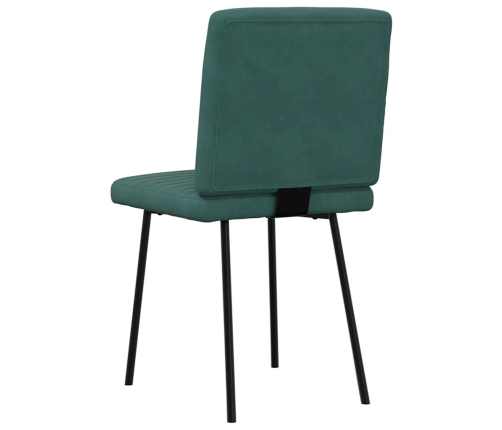 Virtuves Krēsli, 2 Gab., Tumši Zaļš Samts Vidaxl