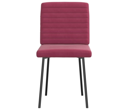 Virtuves Krēsli, 2 Gab., Vīnsarkans Samts Vidaxl