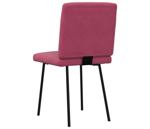Virtuves Krēsli, 2 Gab., Vīnsarkans Samts Vidaxl