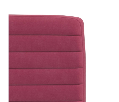 Virtuves Krēsli, 2 Gab., Vīnsarkans Samts Vidaxl