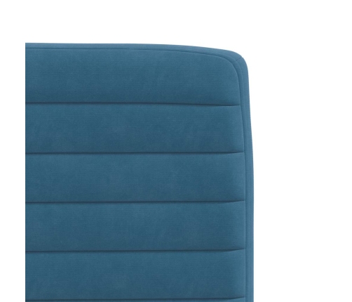 Virtuves Krēsli, 2 Gab., Zils Samts Vidaxl