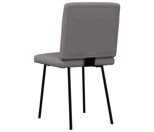 Virtuves Krēsli, 2 Gab., Pelēka Mākslīgā Āda Vidaxl