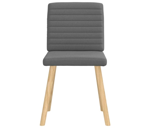 Virtuves Krēsli, 2 Gab., Tumši Pelēks Audums Vidaxl