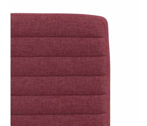 Virtuves Krēsli, 2 Gab., Vīnsarkans Audums Vidaxl