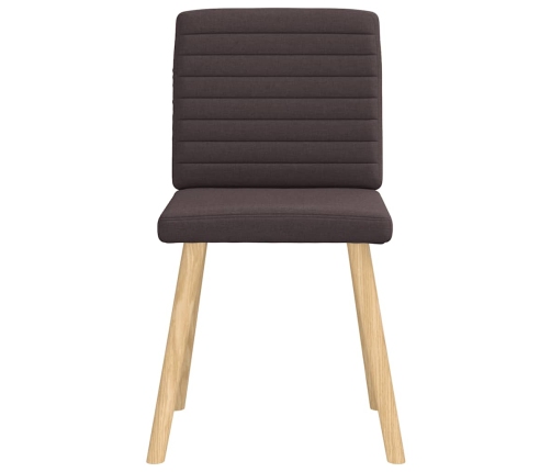 Virtuves Krēsli, 2 Gab., Tumši Brūns Audums Vidaxl