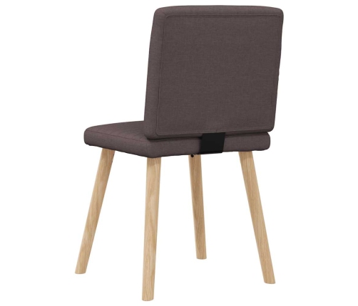 Virtuves Krēsli, 2 Gab., Tumši Brūns Audums Vidaxl