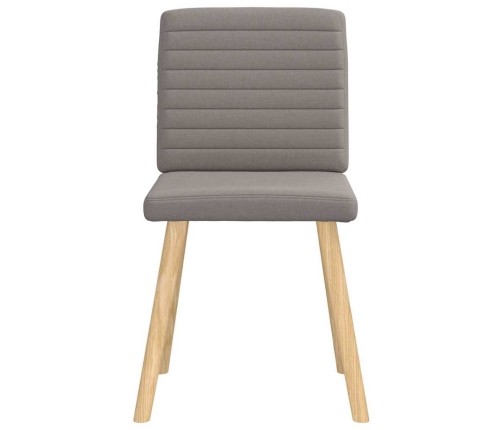 Virtuves Krēsli, 2 Gab., Pelēkbrūns Audums Vidaxl