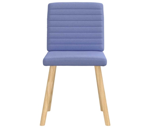 Virtuves Krēsli, 2 Gab., Džinsa Zils Audums Vidaxl