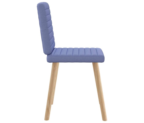 Virtuves Krēsli, 2 Gab., Džinsa Zils Audums Vidaxl