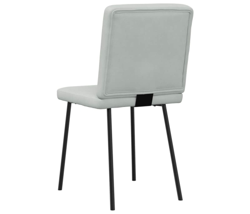 Virtuves Krēsli, 2 Gab., Gaiši Pelēks Samts Vidaxl