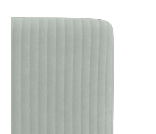 Virtuves Krēsli, 2 Gab., Gaiši Pelēks Samts Vidaxl