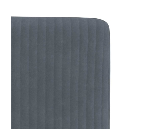 Virtuves Krēsli, 2 Gab., Tumši Pelēks Samts Vidaxl