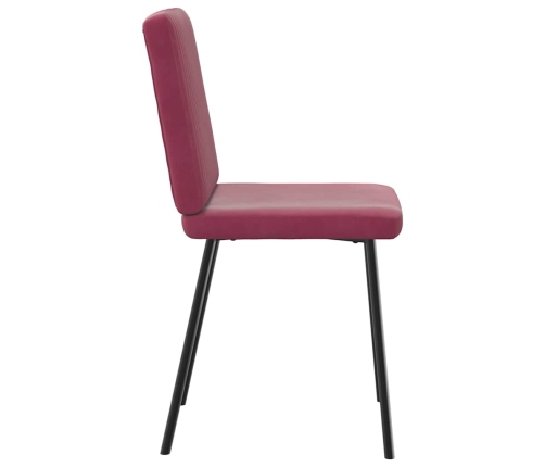 Virtuves Krēsli, 2 Gab., Vīnsarkans Samts Vidaxl