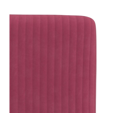 Virtuves Krēsli, 2 Gab., Vīnsarkans Samts Vidaxl