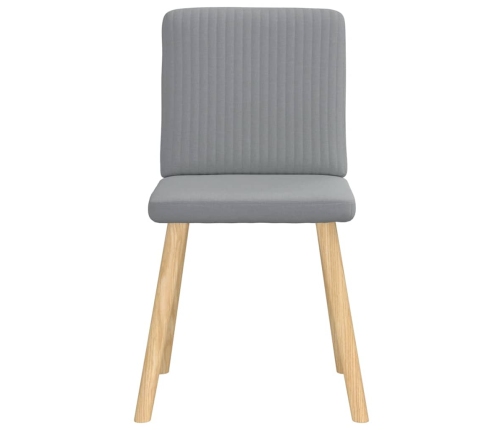 Virtuves Krēsli, 2 Gab., Gaiši Pelēks Audums Vidaxl