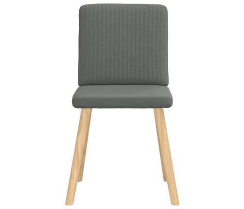 Virtuves Krēsli, 2 Gab., Tumši Pelēks Audums Vidaxl