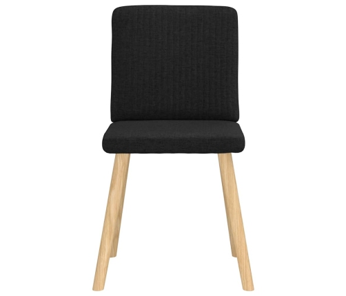 Virtuves Krēsli, 2 Gab., Melns Audums Vidaxl