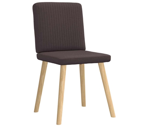 Virtuves Krēsli, 2 Gab., Tumši Brūns Audums Vidaxl