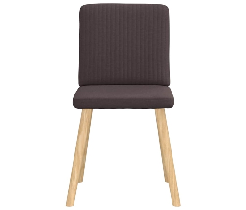 Virtuves Krēsli, 2 Gab., Tumši Brūns Audums Vidaxl