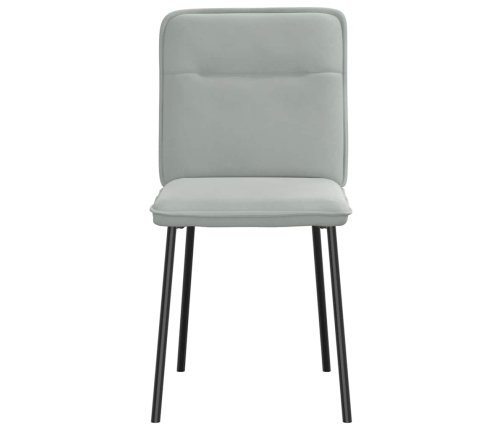 Virtuves Krēsli, 2 Gab., Gaiši Pelēks Samts Vidaxl