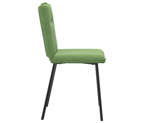 Virtuves Krēsli, 2 Gab., Gaiši Zaļš Samts Vidaxl