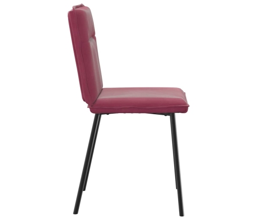 Virtuves Krēsli, 2 Gab., Vīnsarkans Samts Vidaxl