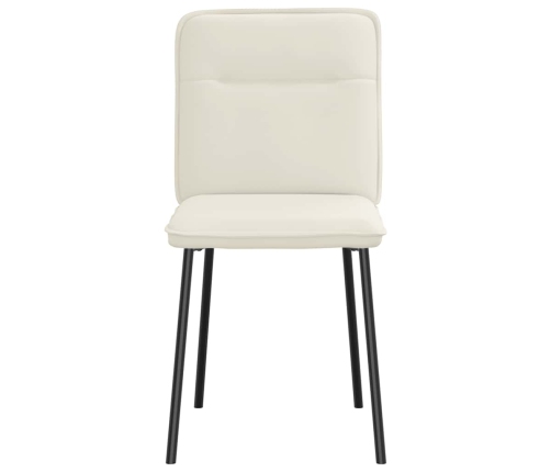 Virtuves Krēsli, 2 Gab., Krēmkrāsas Samts Vidaxl