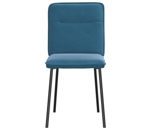 Virtuves Krēsli, 2 Gab., Zils Samts Vidaxl