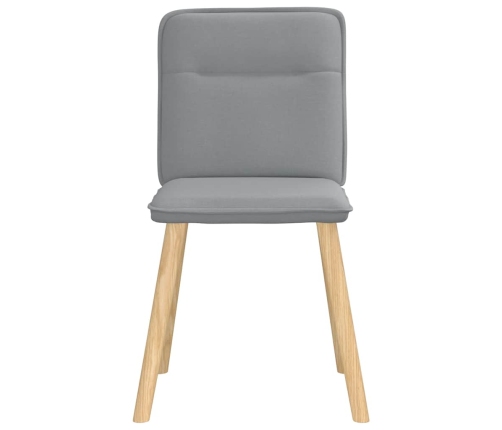 Virtuves Krēsli, 2 Gab., Gaiši Pelēks Audums Vidaxl