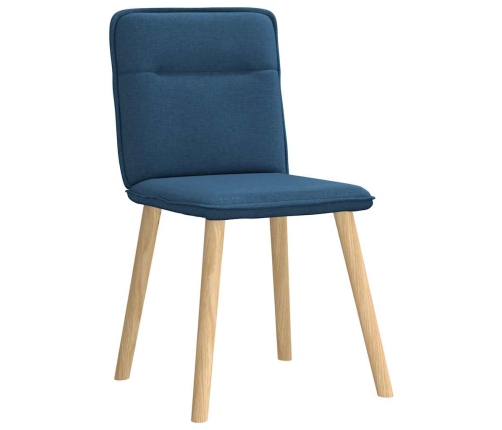 Virtuves Krēsli, 2 Gab., Zils Audums Vidaxl