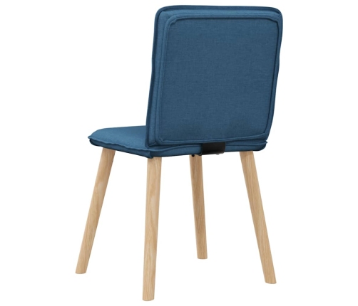 Virtuves Krēsli, 2 Gab., Zils Audums Vidaxl