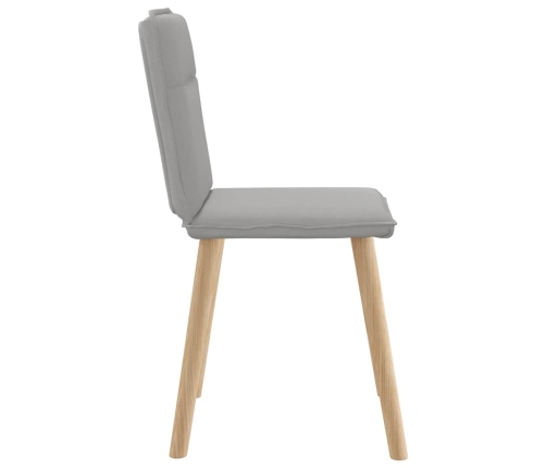 Virtuves Krēsli, 2 Gab., Mākonis Pelēks Audums Vidaxl