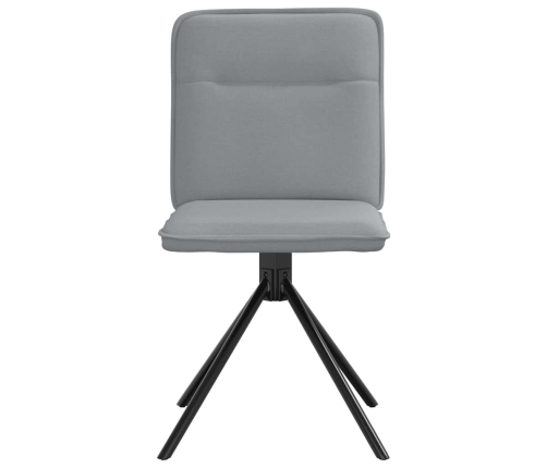 Virtuves Krēsli, 2 Gab., Gaiši Pelēks Audums Vidaxl