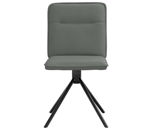 Virtuves Krēsli, 2 Gab., Tumši Pelēks Audums Vidaxl