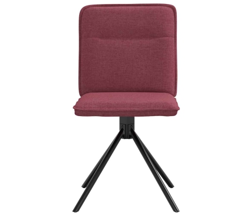 Virtuves Krēsli, 2 Gab., Vīnsarkans Audums Vidaxl
